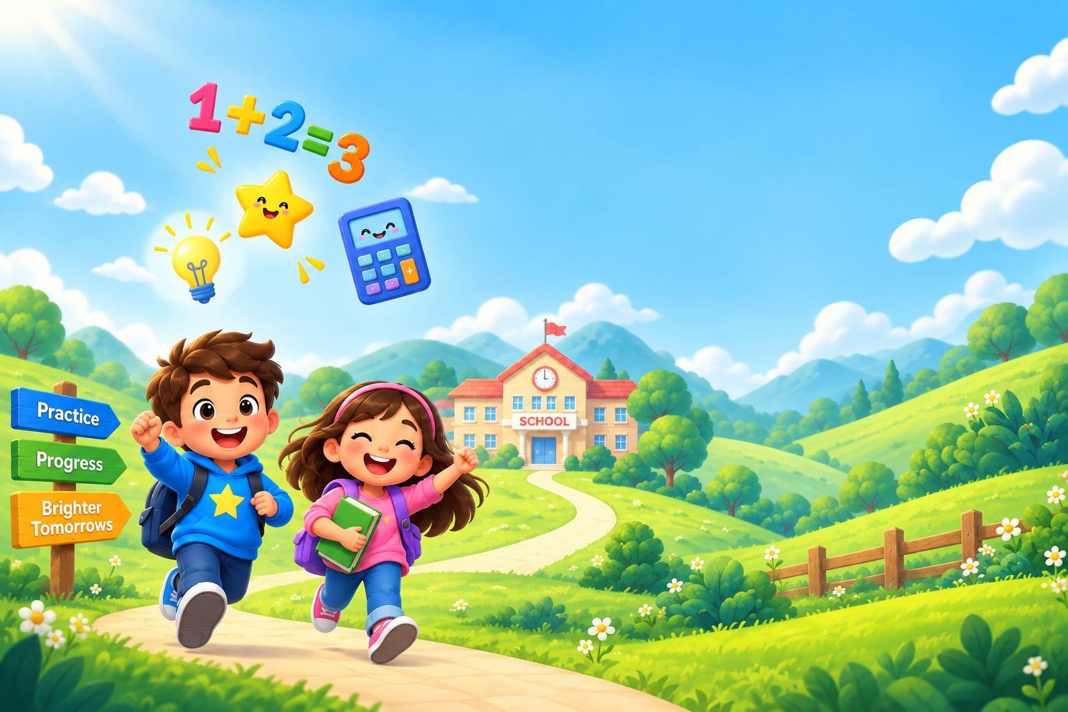 MathLearn students walking to school